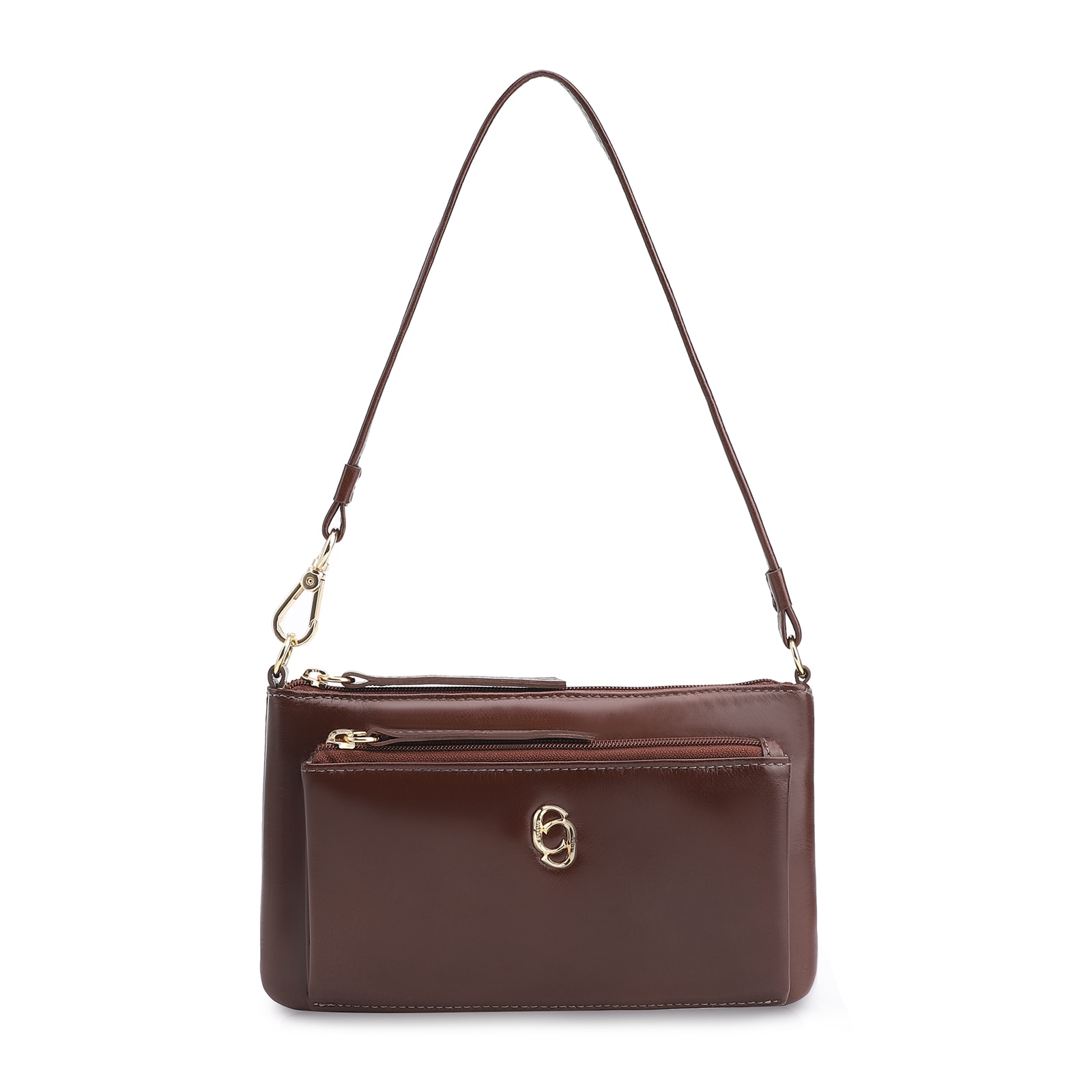 Bolsa De Ombro Couro Marrom