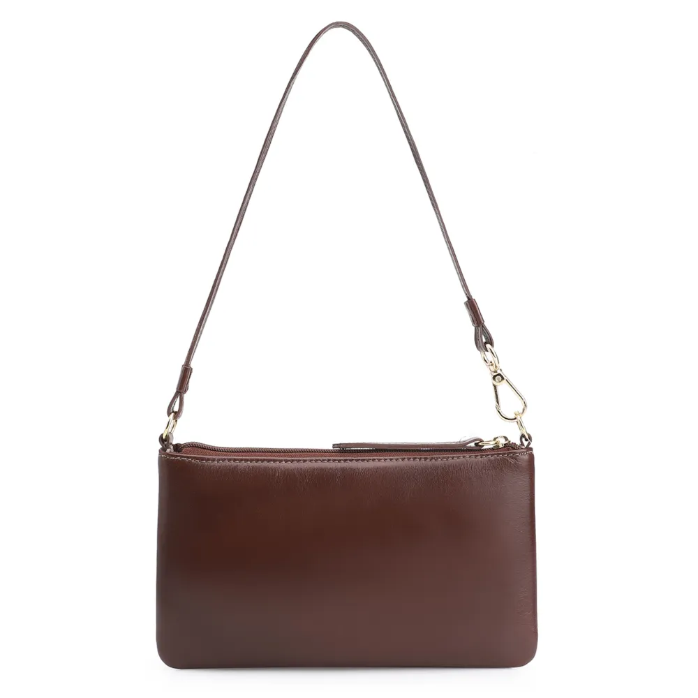 Bolsa De Ombro Couro Marrom - imagem 3