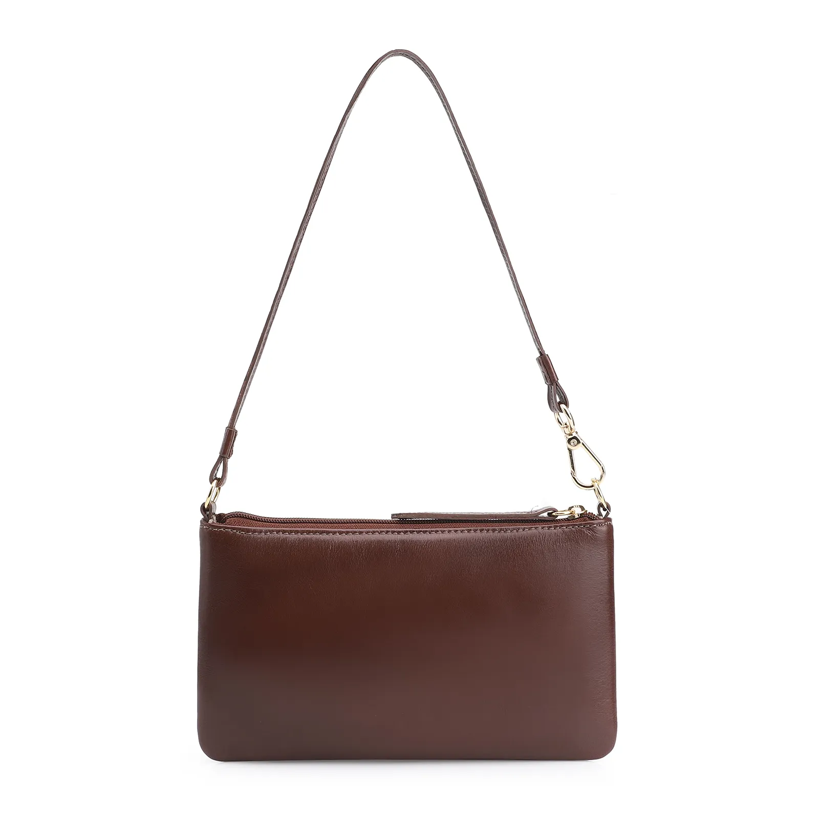 Bolsa De Ombro Couro Marrom
