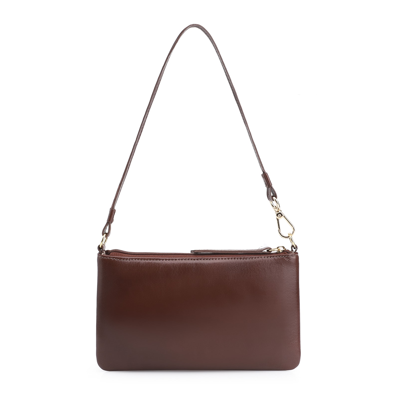 Bolsa De Ombro Couro Marrom