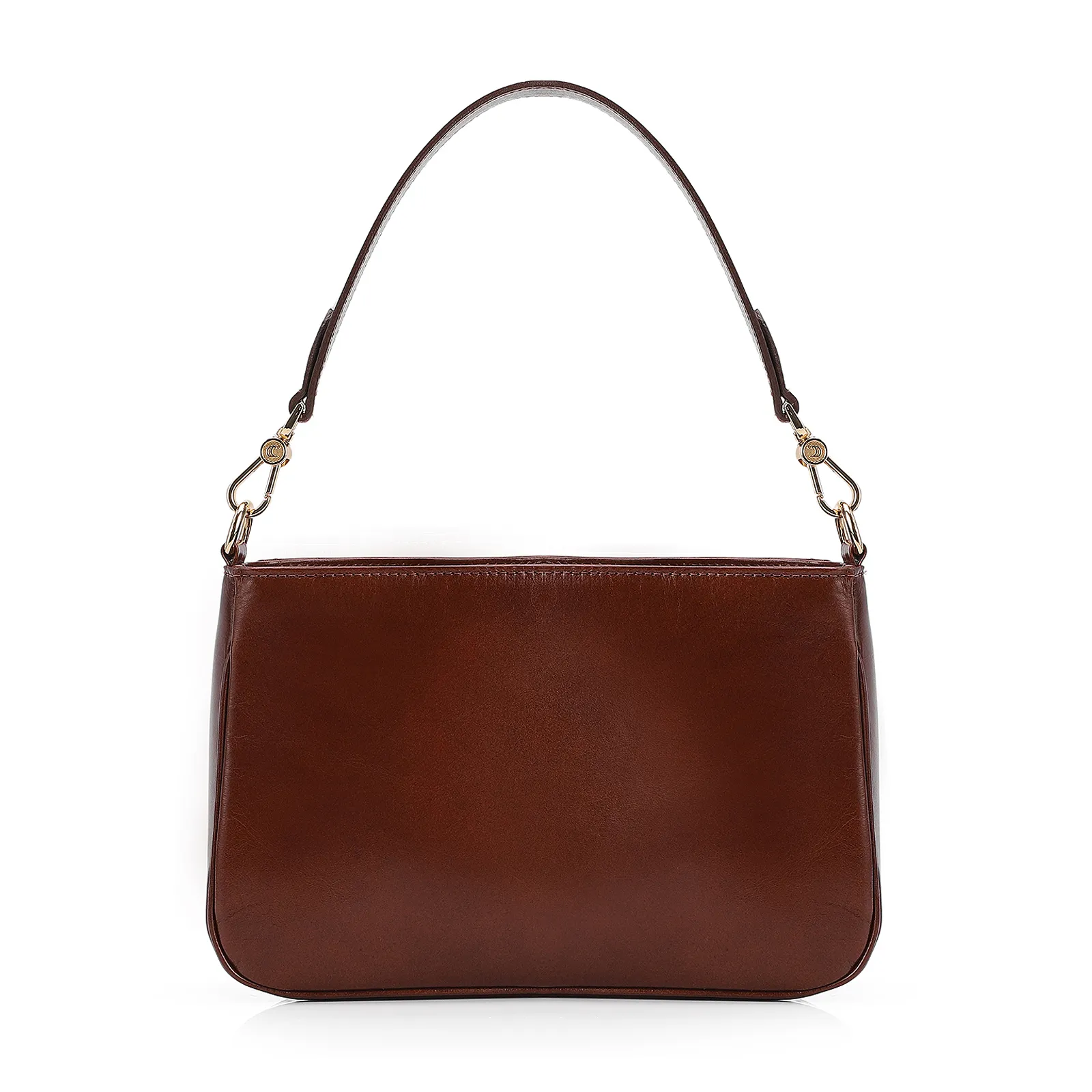 Bolsa De Ombro Couro Marrom