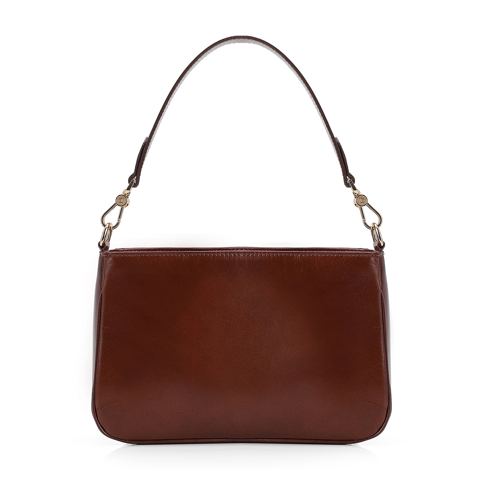 Bolsa De Ombro Couro Marrom