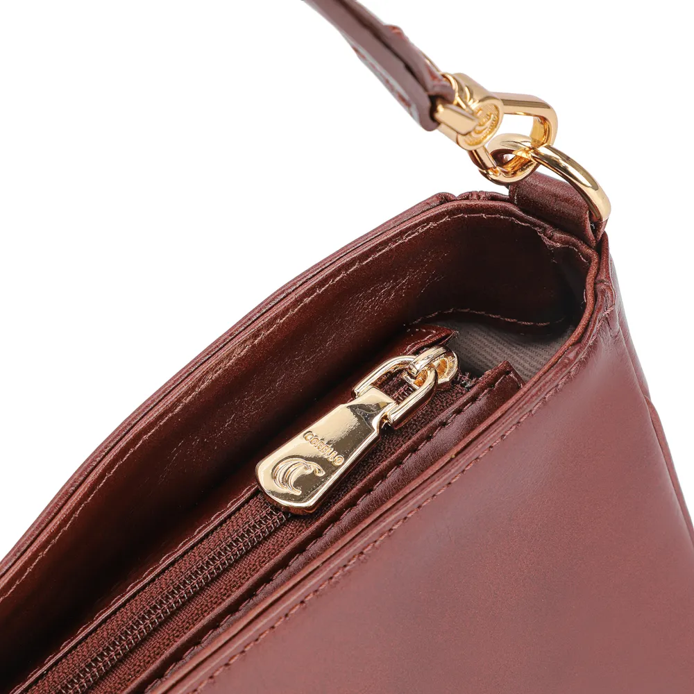 Bolsa De Ombro Couro Marrom - imagem 5