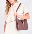 Bolsa De Ombro Couro Marrom - imagem 2