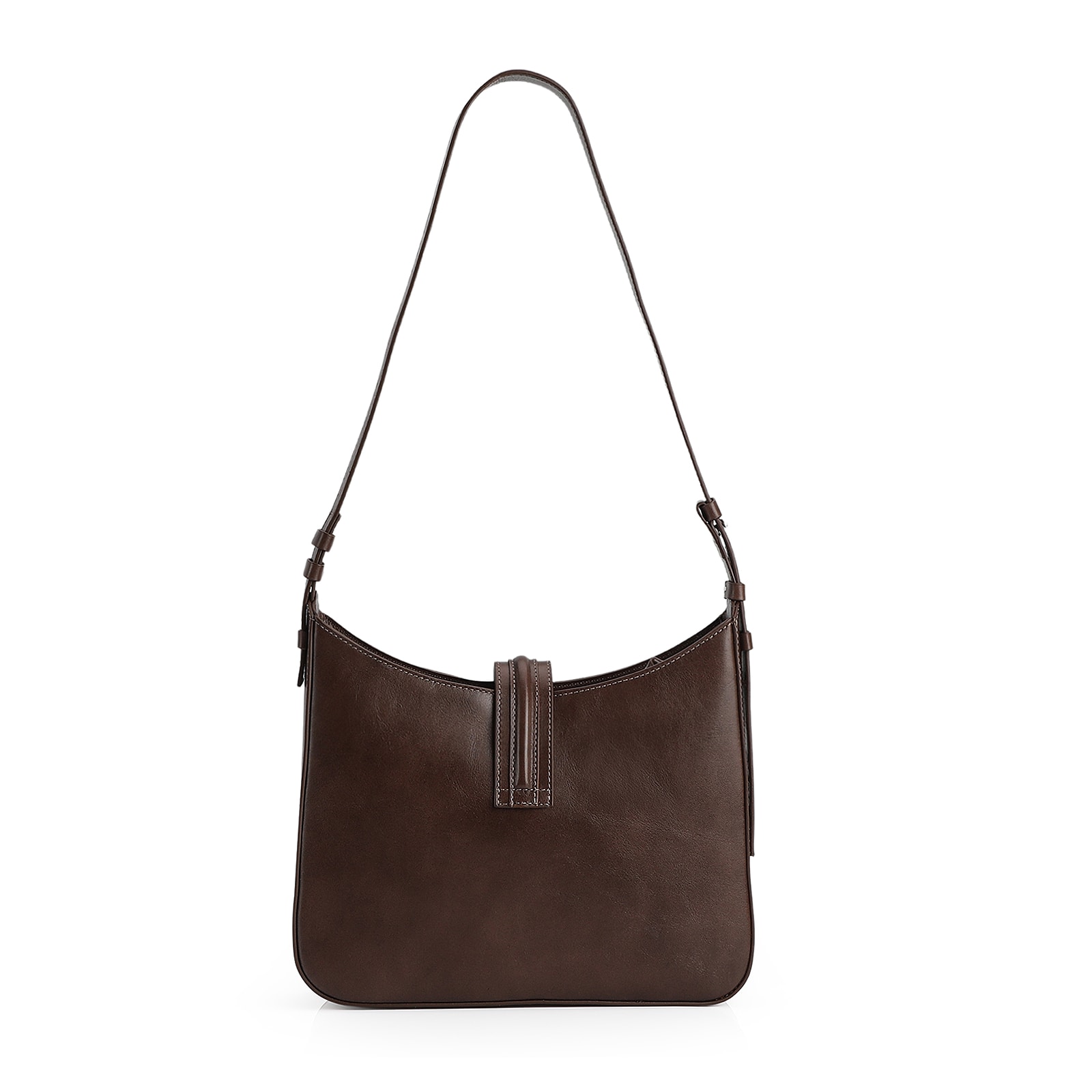 Bolsa De Ombro Couro Marrom