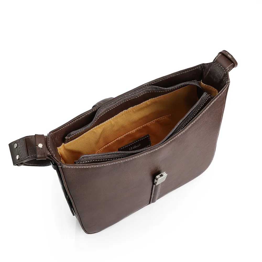 Bolsa De Ombro Couro Marrom - imagem 5