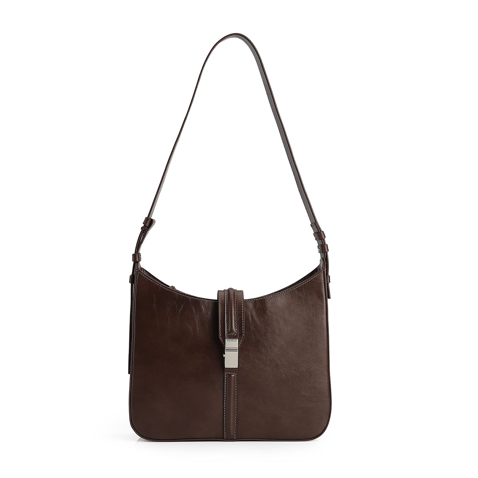 Bolsa De Ombro Couro Marrom