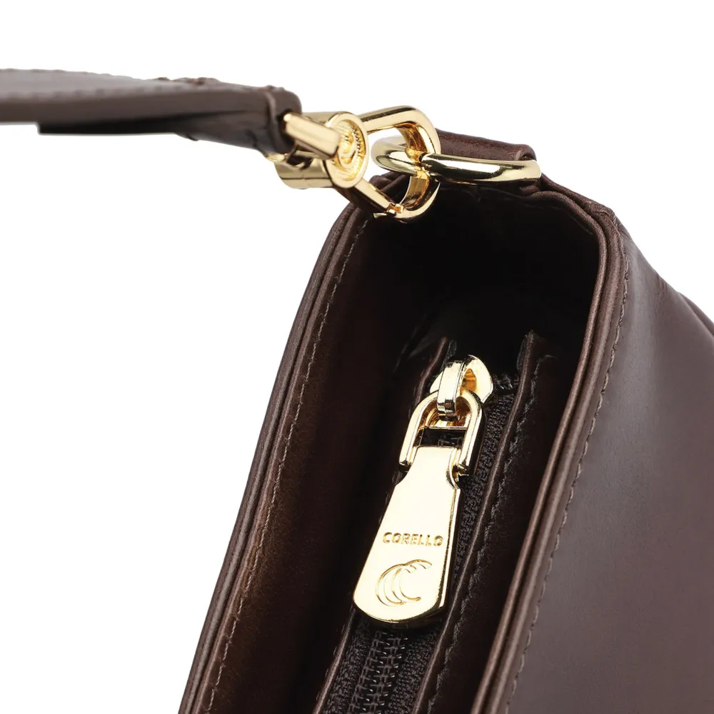 Bolsa De Ombro Couro Marrom - imagem 5