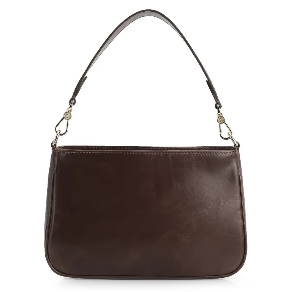 Bolsa De Ombro Couro Marrom - imagem 3
