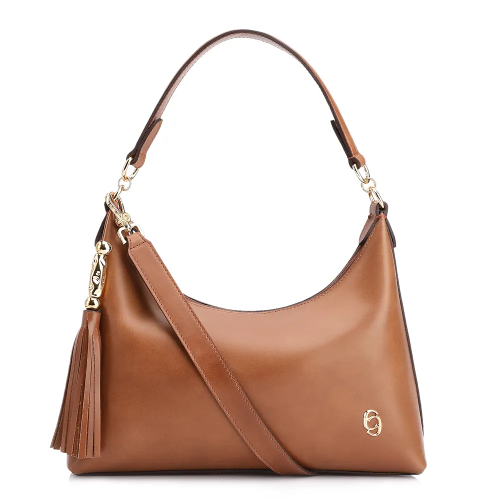 Bolsa De Ombro Couro Marrom