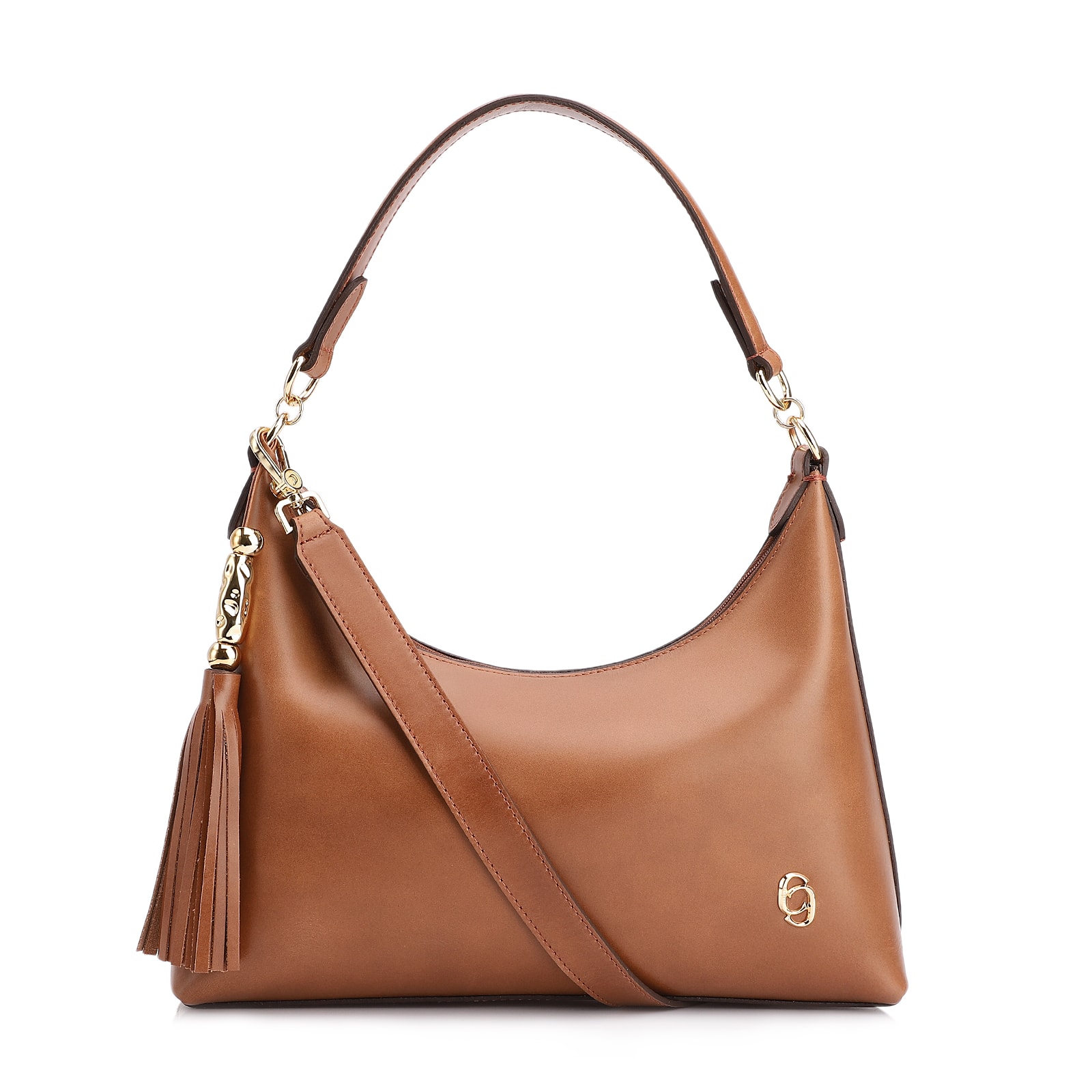 Bolsa De Ombro Couro Marrom
