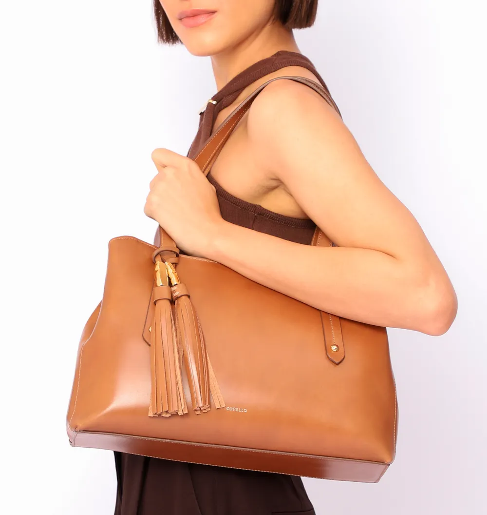 Bolsa De Ombro Couro Marrom - imagem 10