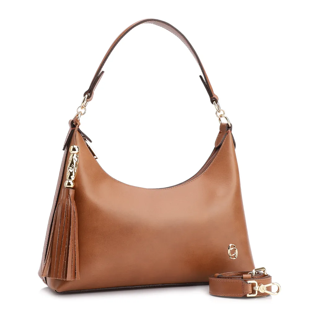 Bolsa De Ombro Couro Marrom - imagem 3