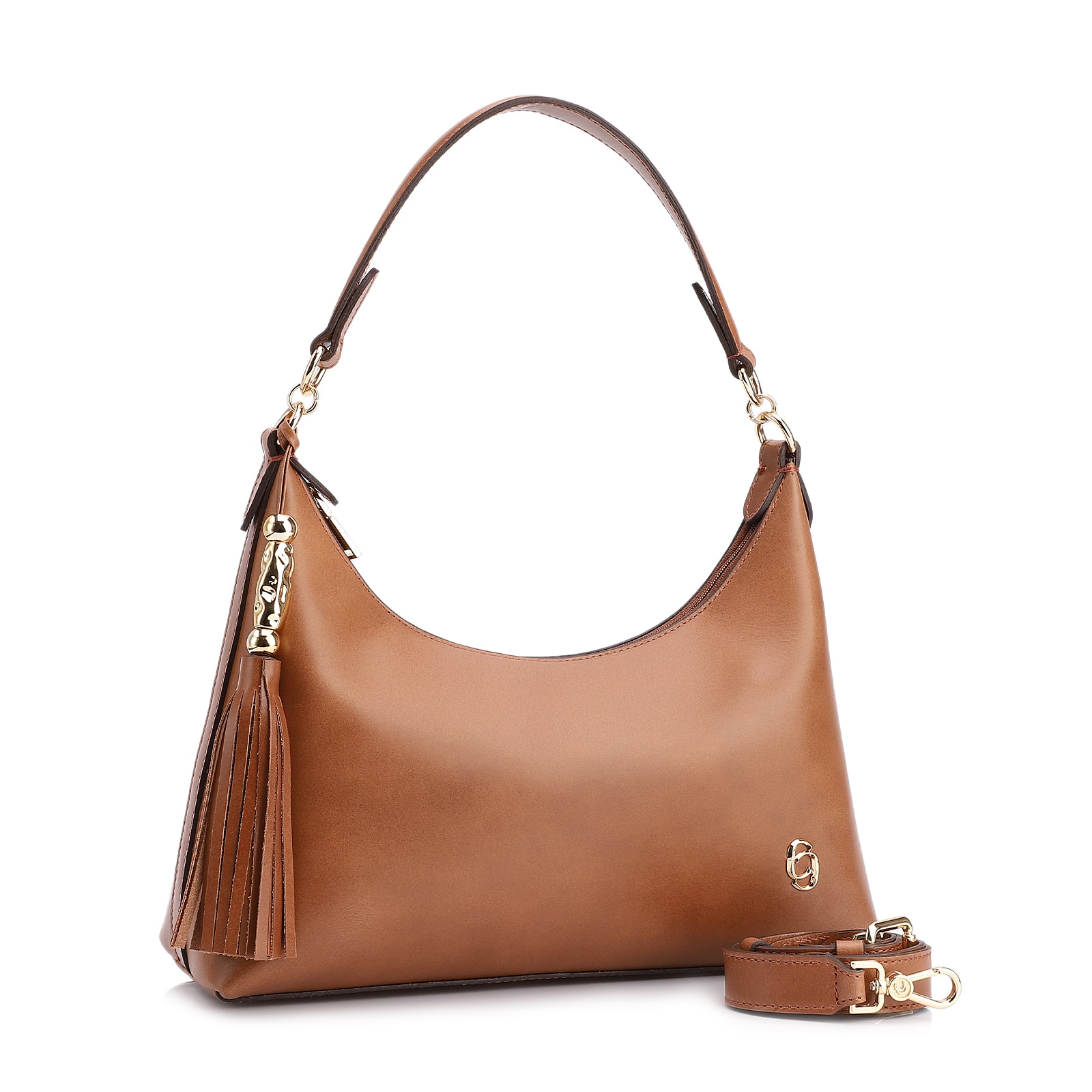 Bolsa De Ombro Couro Marrom
