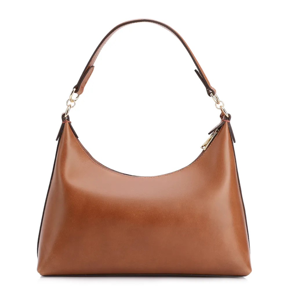 Bolsa De Ombro Couro Marrom - imagem 4