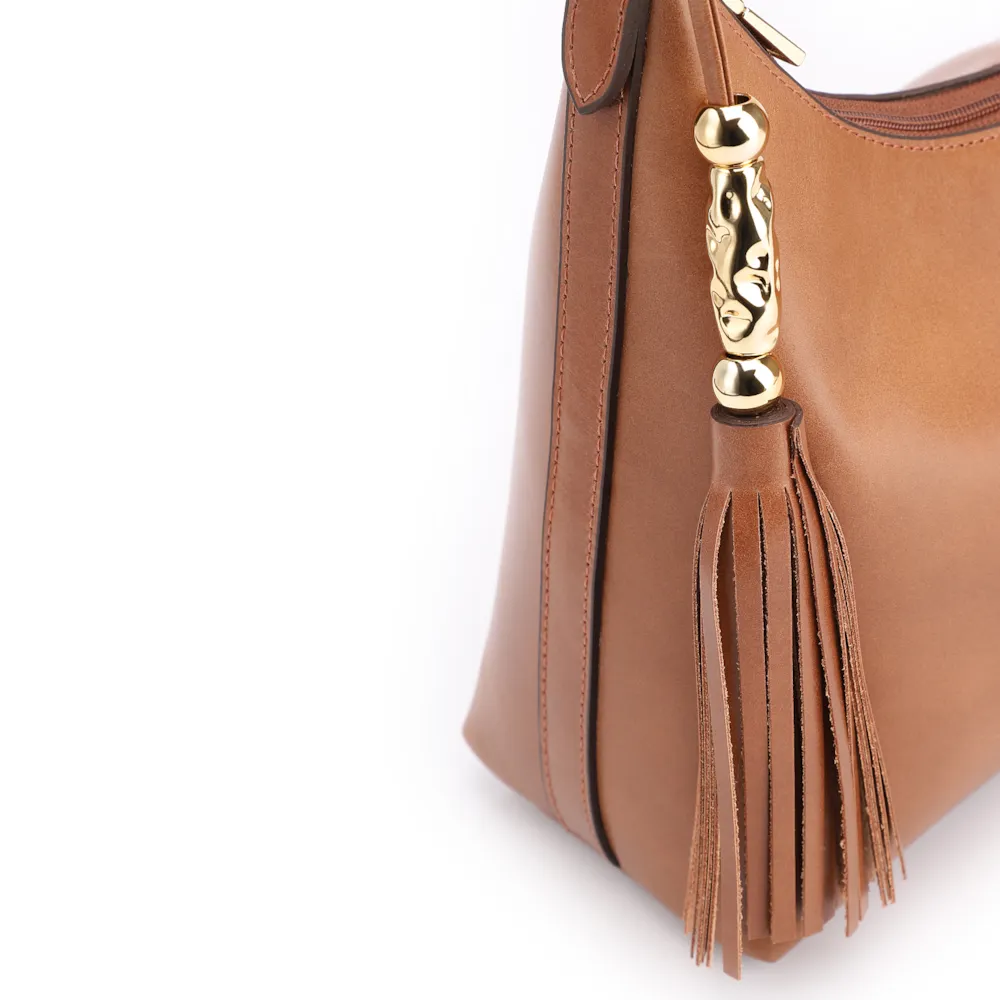 Bolsa De Ombro Couro Marrom - imagem 8
