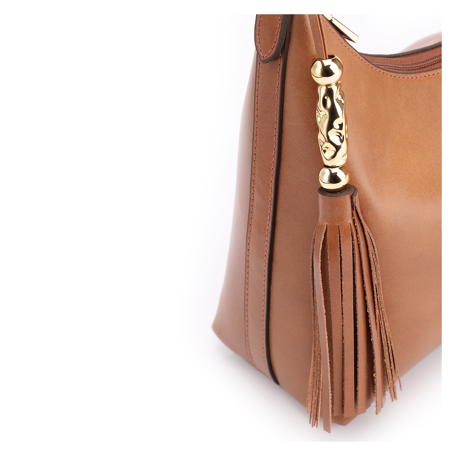 Bolsa De Ombro Couro Marrom
