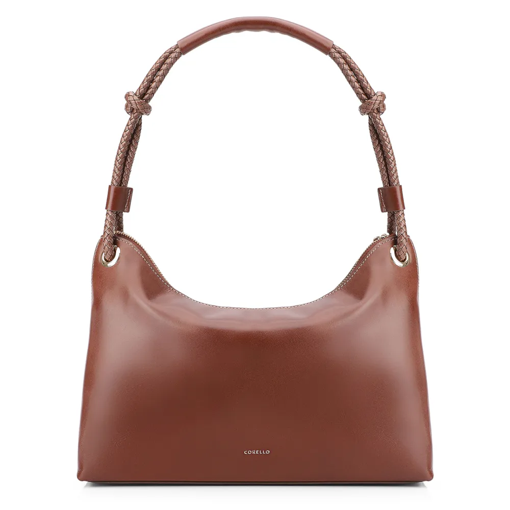 Bolsa De Ombro Couro Marrom