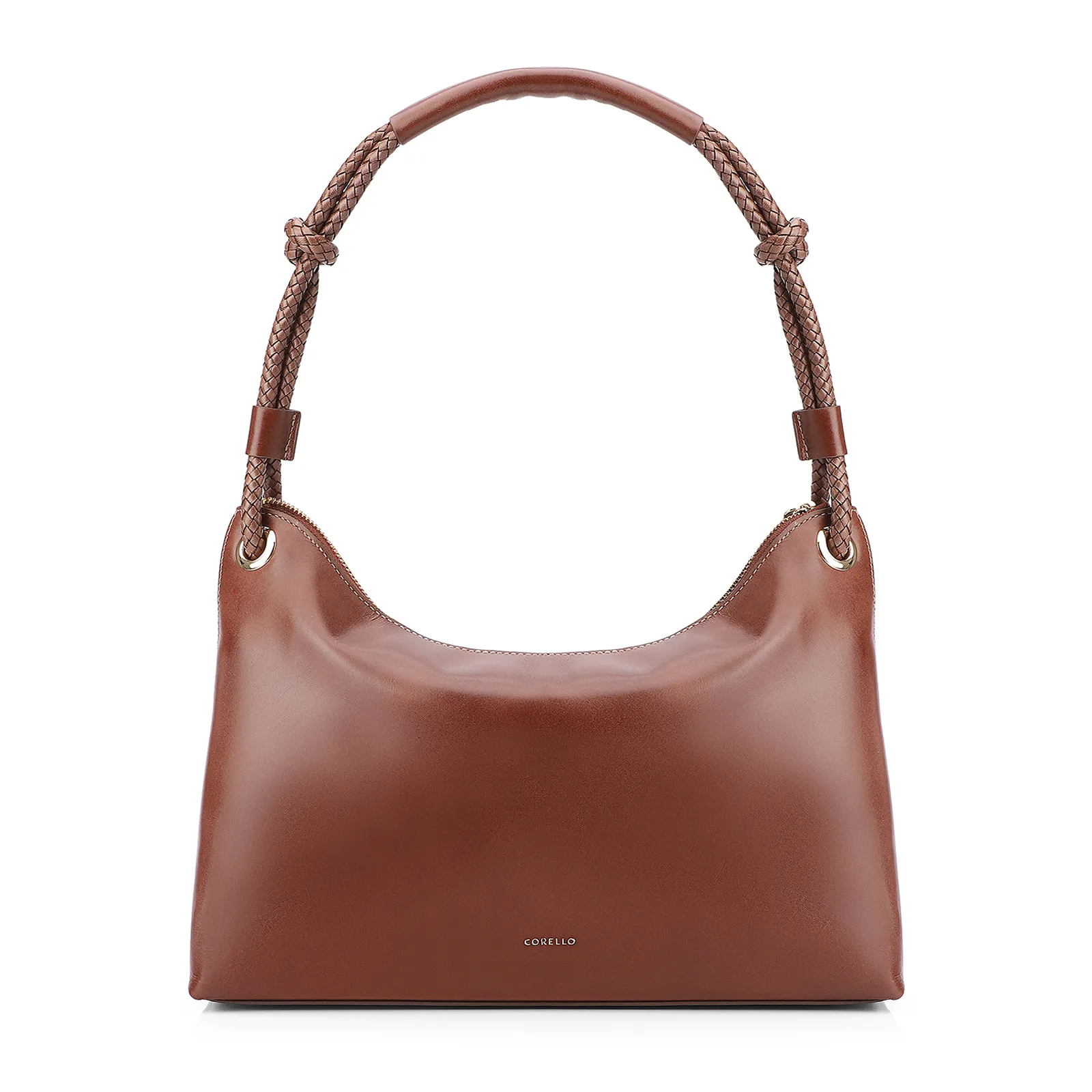 Bolsa De Ombro Couro Marrom