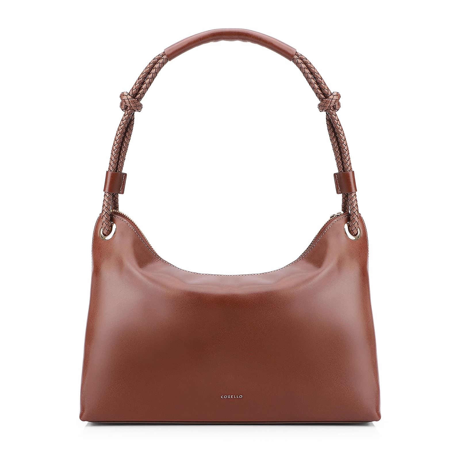 Bolsa De Ombro Couro Marrom
