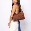 Bolsa De Ombro Couro Marrom - imagem 2