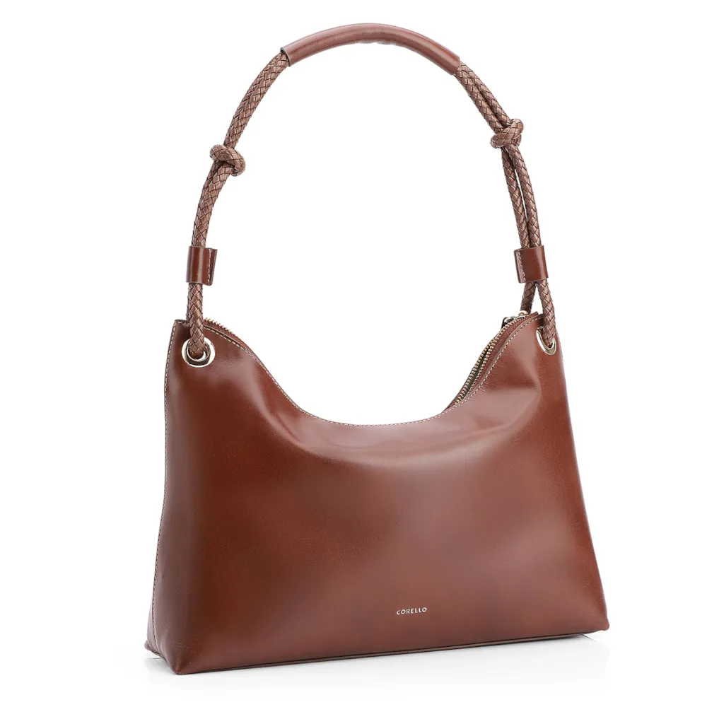 Bolsa De Ombro Couro Marrom - imagem 3