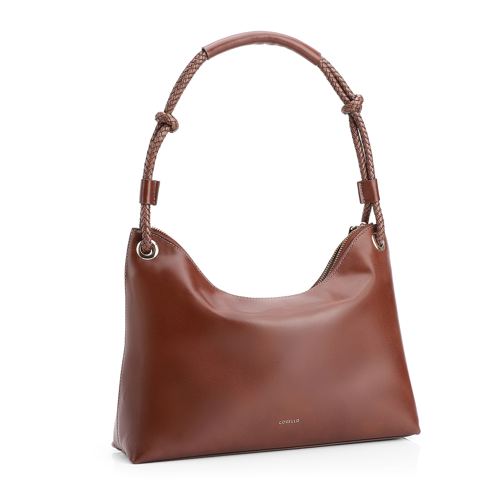 Bolsa De Ombro Couro Marrom