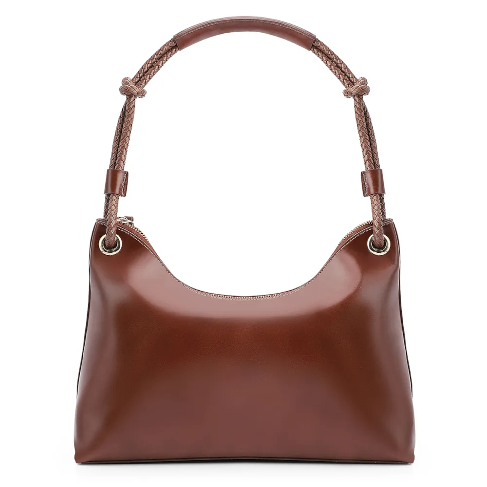 Bolsa De Ombro Couro Marrom - imagem 4