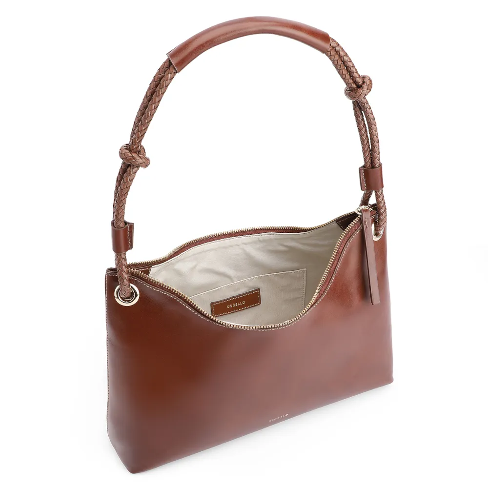 Bolsa De Ombro Couro Marrom - imagem 5