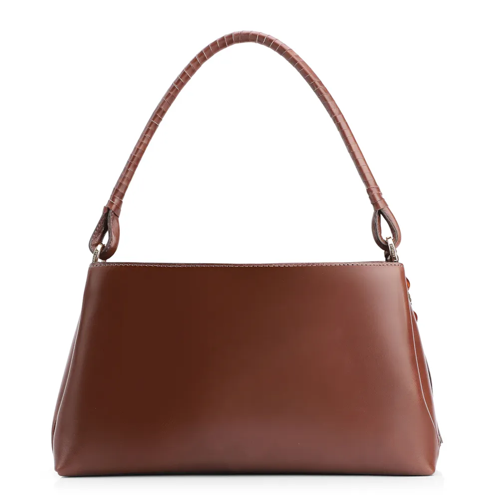 Bolsa De Ombro Couro Marrom - imagem 3