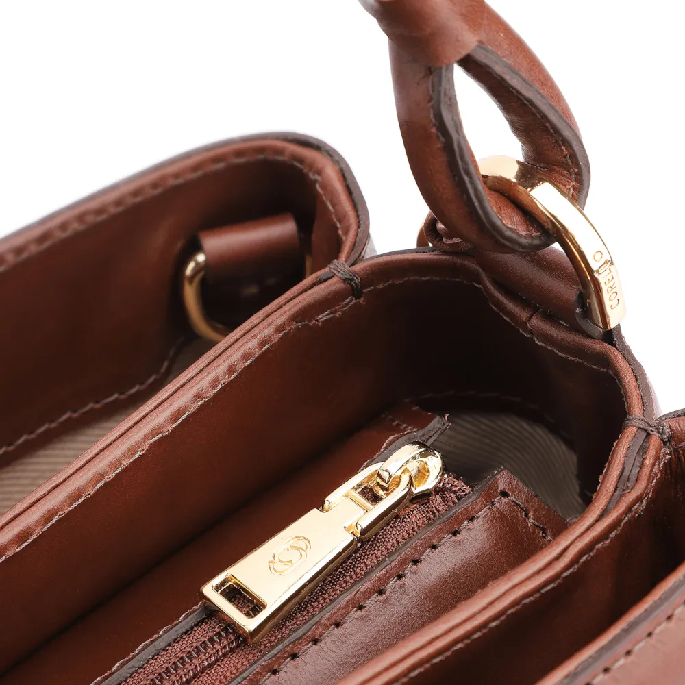 Bolsa De Ombro Couro Marrom - imagem 5