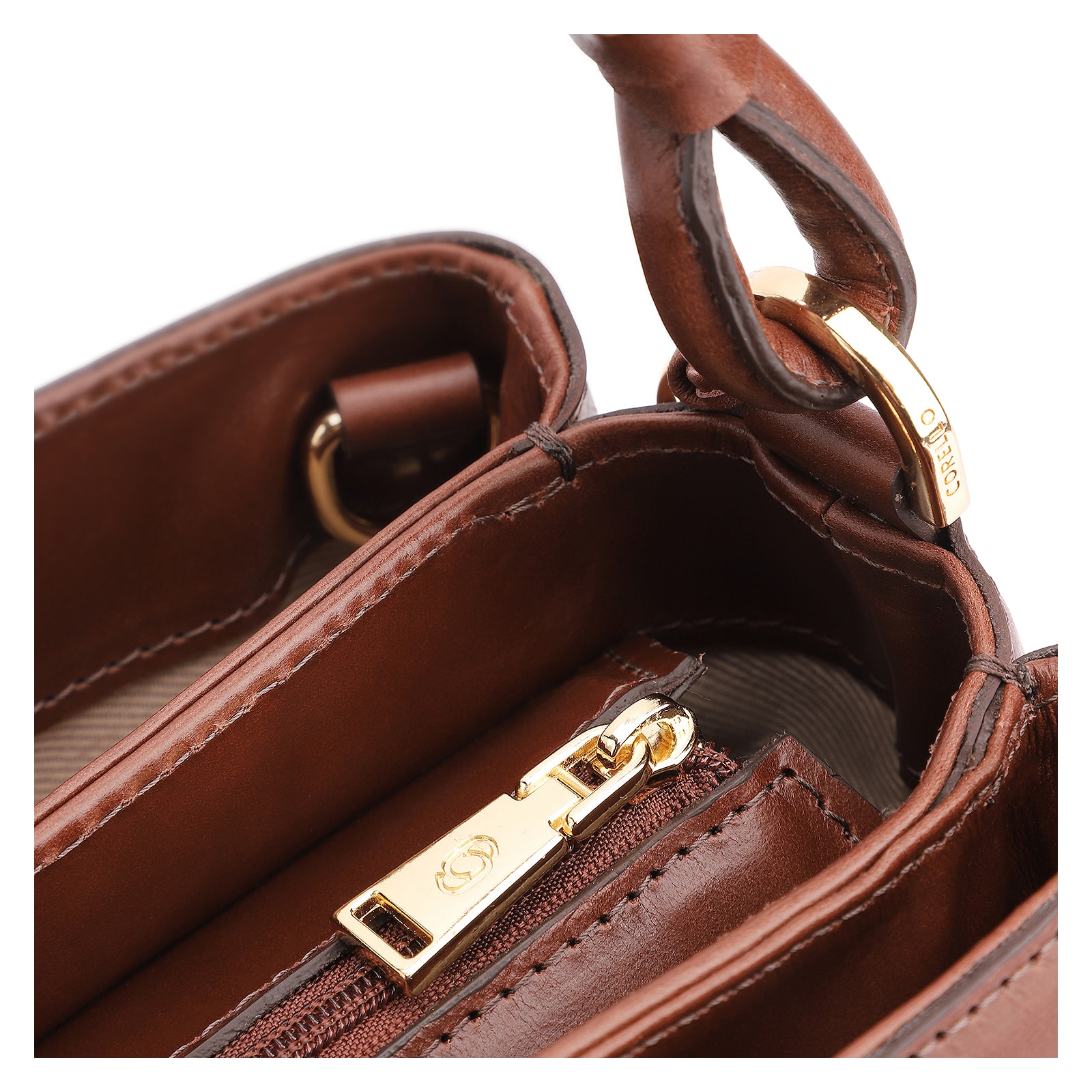 Bolsa De Ombro Couro Marrom