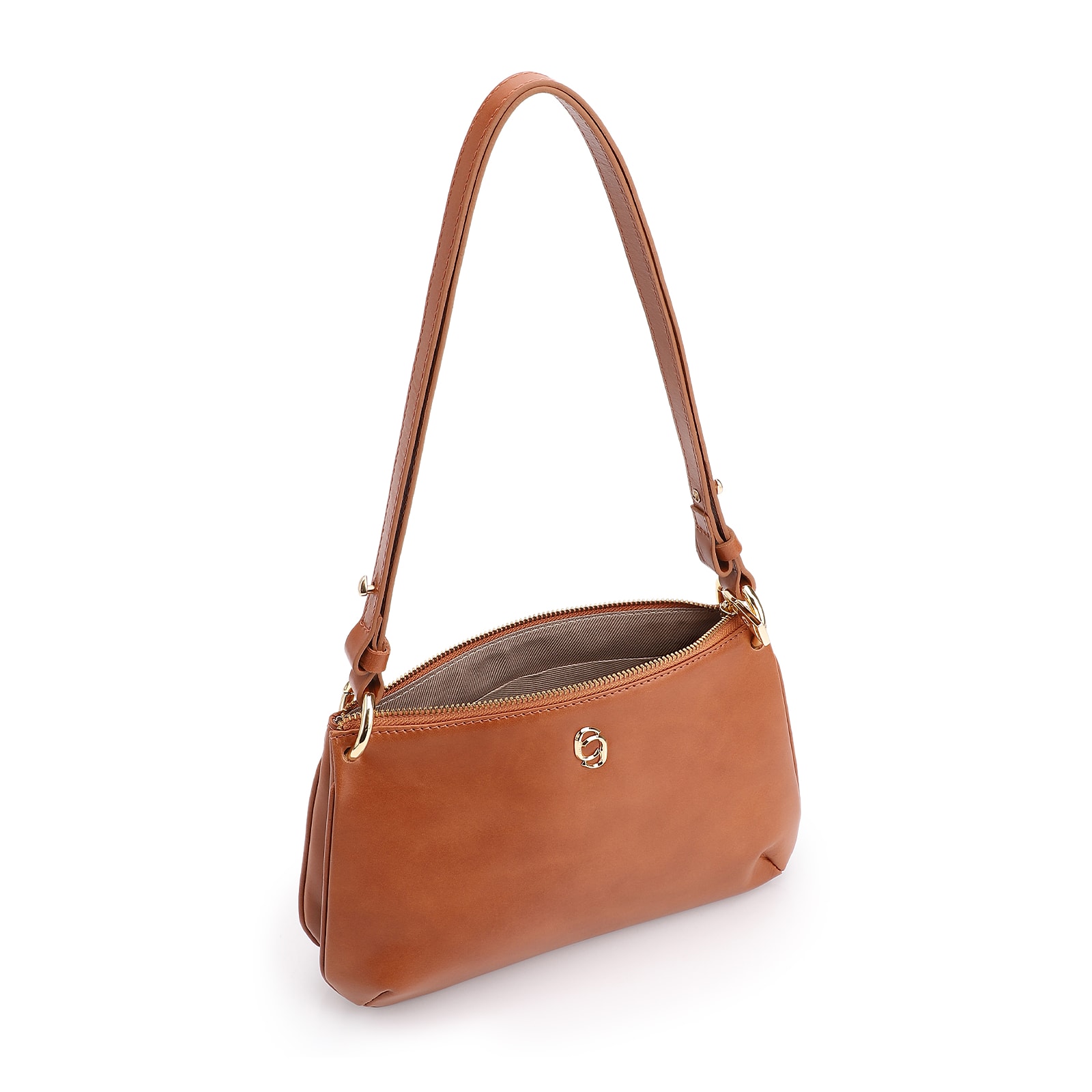 Bolsa De Ombro Couro Marrom