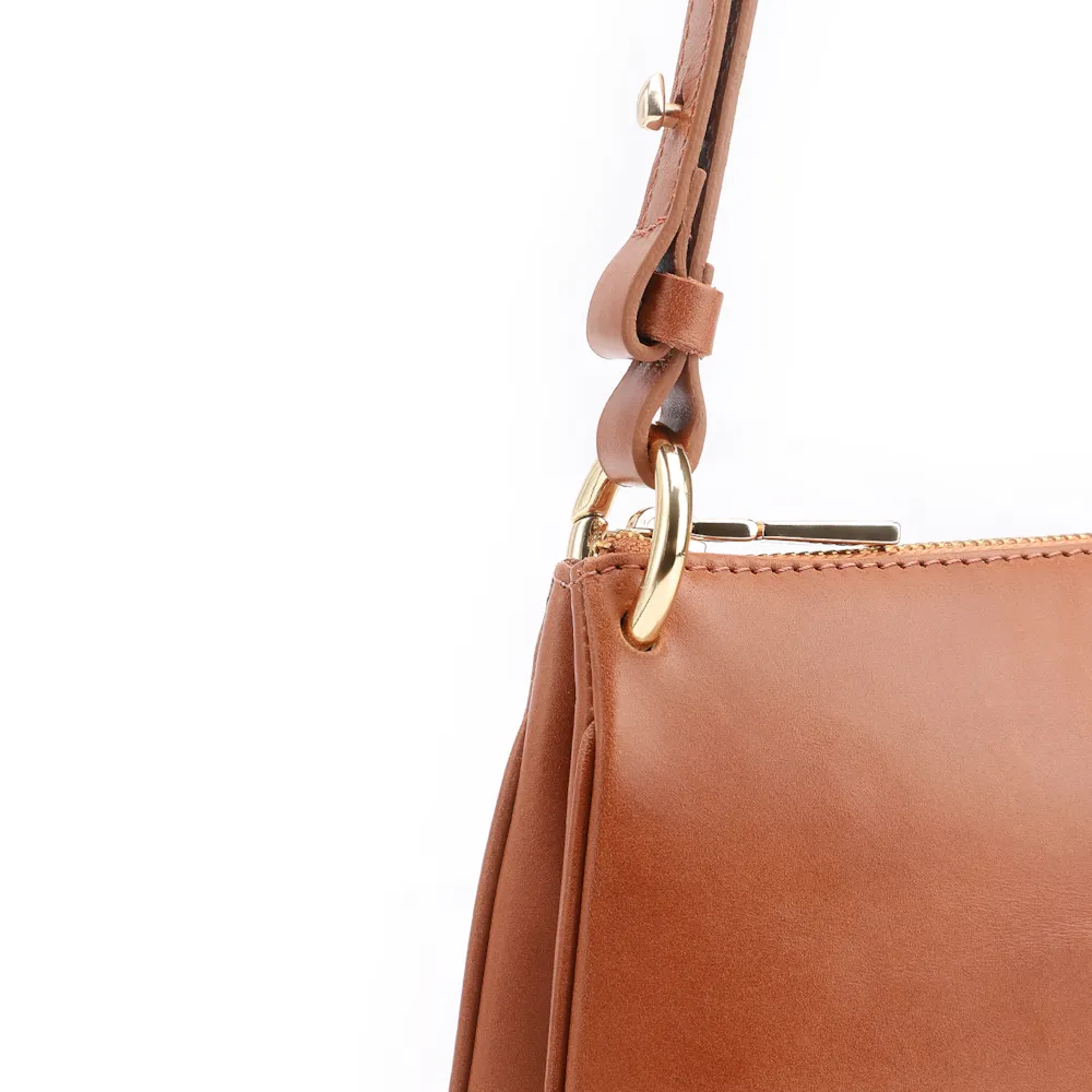 Bolsa De Ombro Couro Marrom - imagem 7