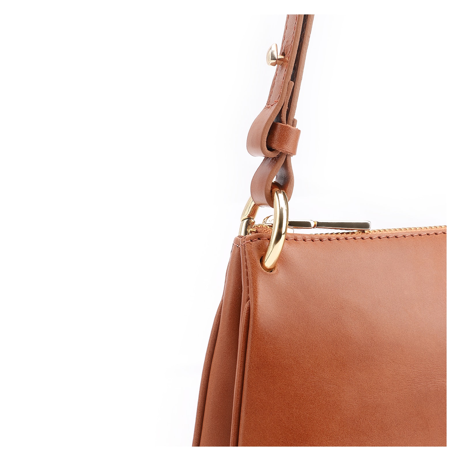 Bolsa De Ombro Couro Marrom