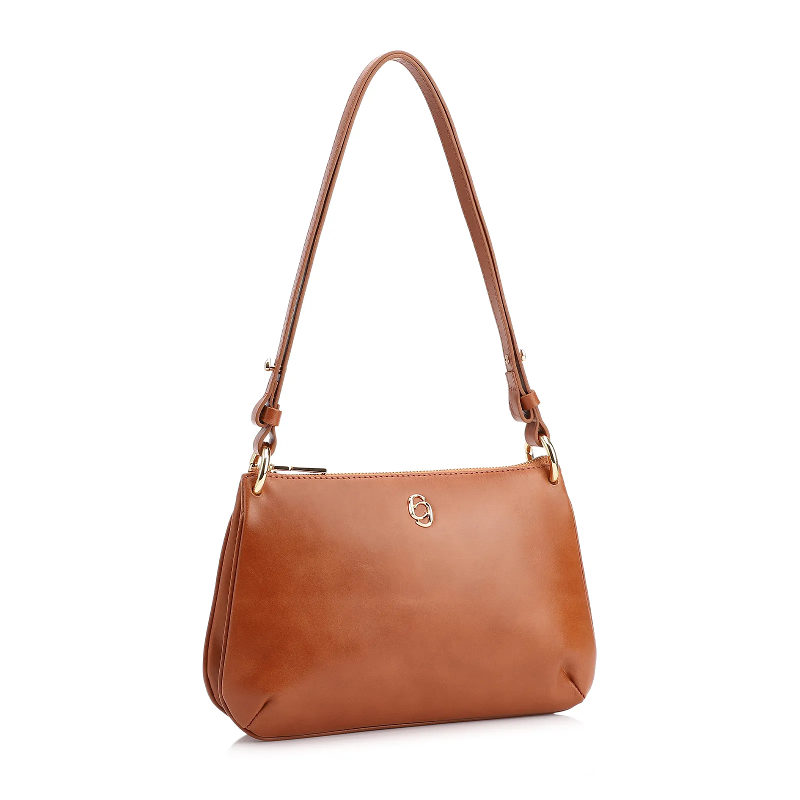 Bolsa De Ombro Couro Marrom