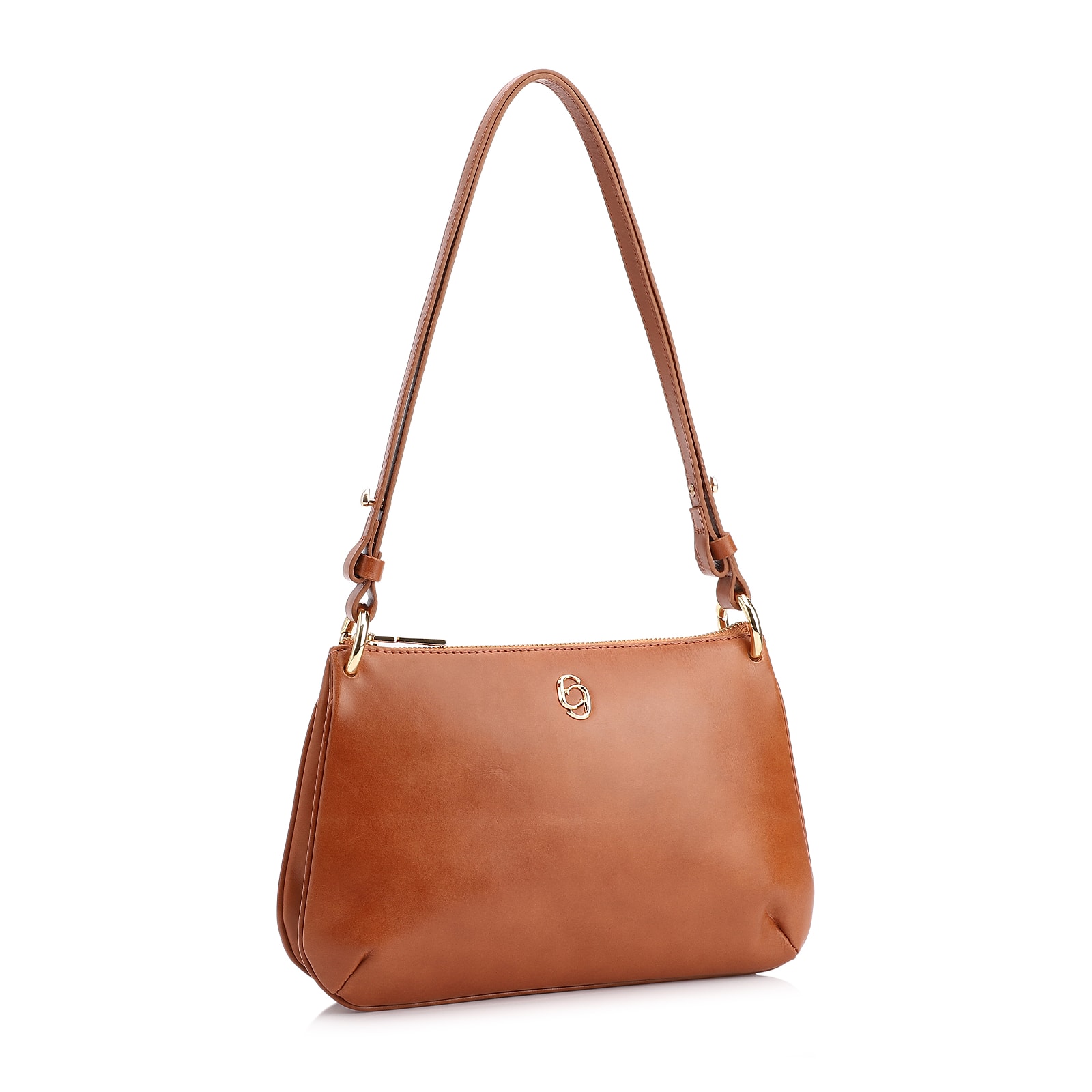 Bolsa De Ombro Couro Marrom