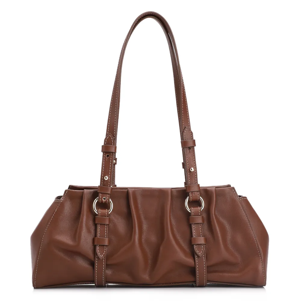 Bolsa De Ombro Couro Marrom