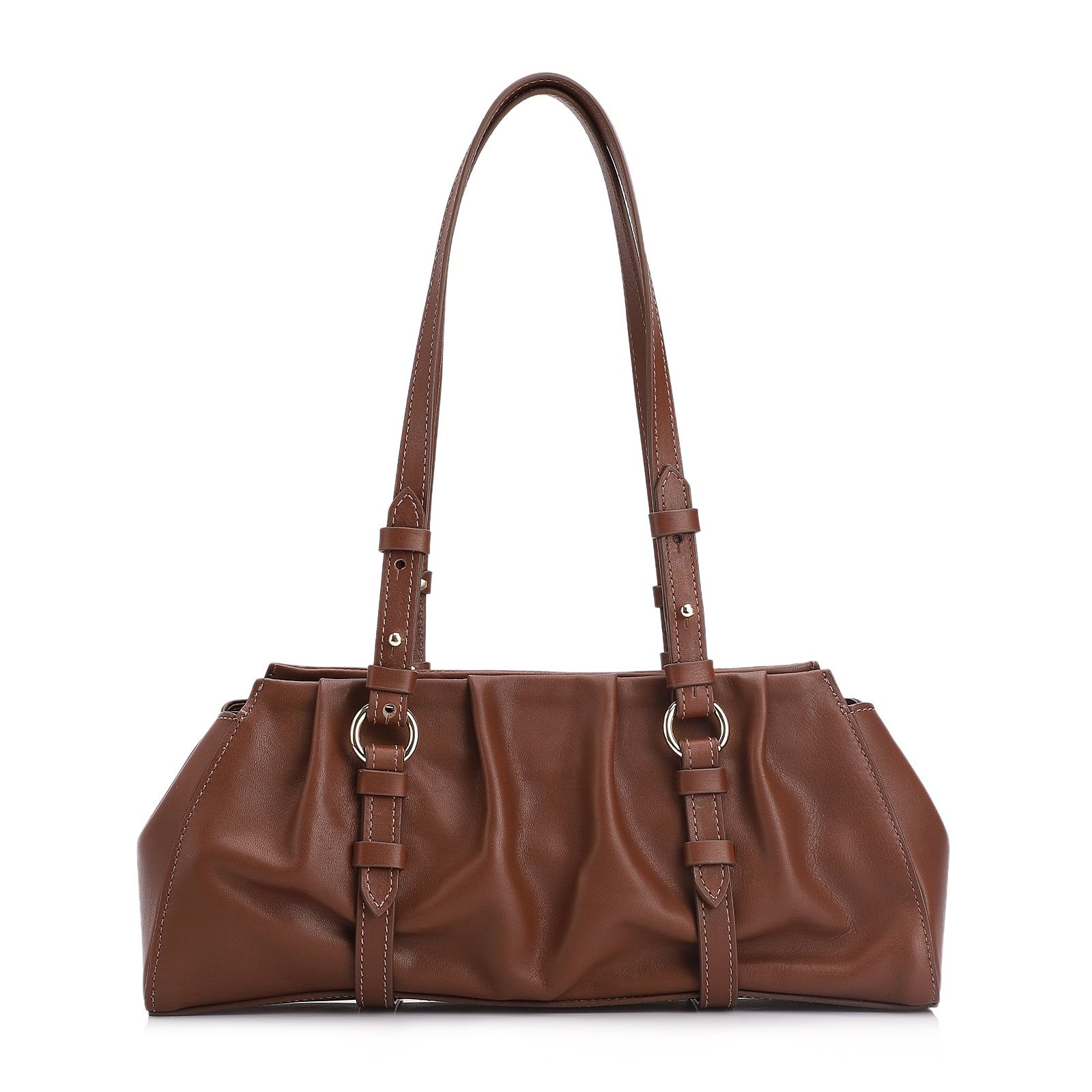 Bolsa De Ombro Couro Marrom
