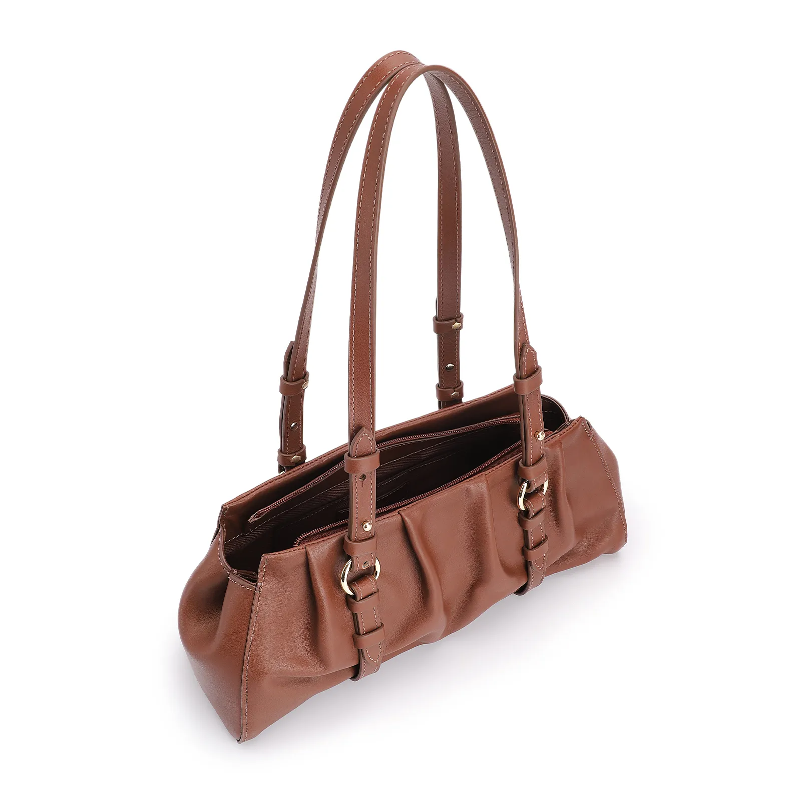 Bolsa De Ombro Couro Marrom