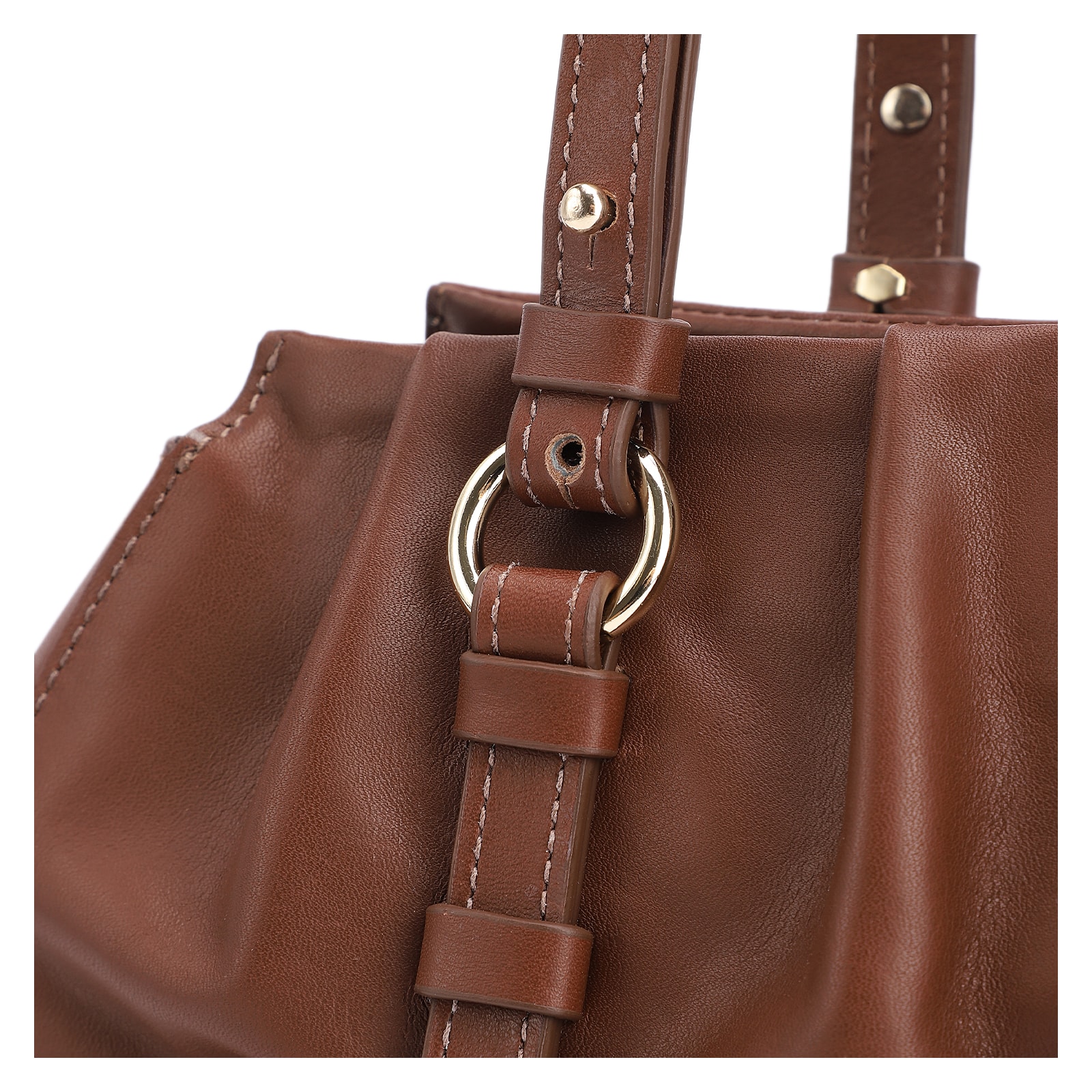 Bolsa De Ombro Couro Marrom