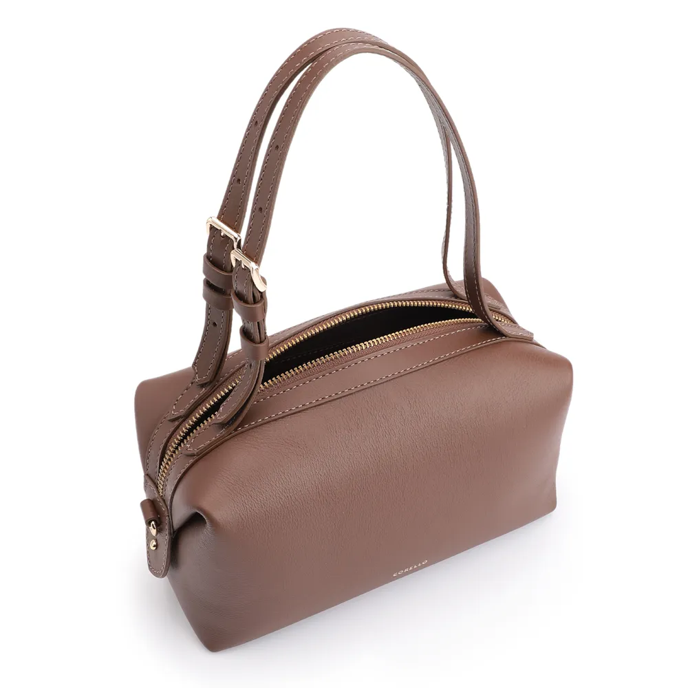 Bolsa De Ombro Couro Marrom - imagem 4