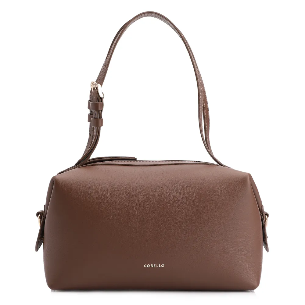 Bolsa De Ombro Couro Marrom