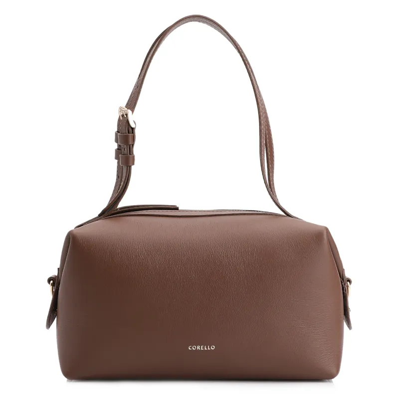 Bolsa De Ombro Couro Marrom