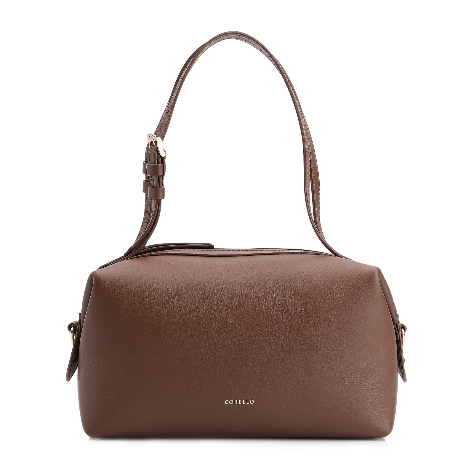 Bolsa De Ombro Couro Marrom