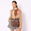 Bolsa De Ombro Couro Marrom - imagem 2