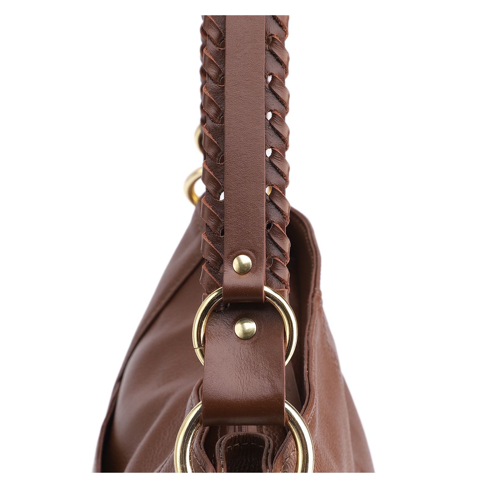 Bolsa De Ombro Couro Marrom