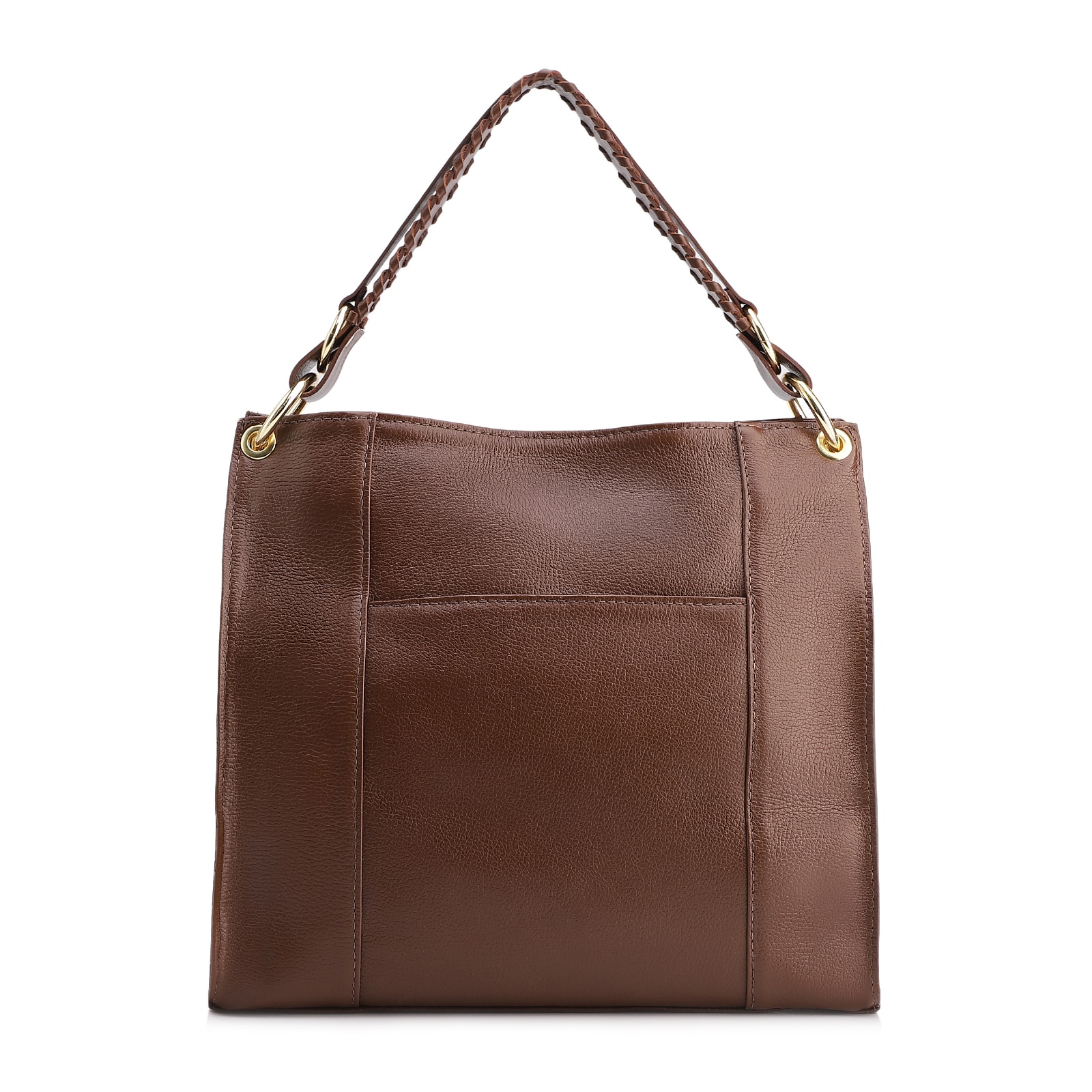 Bolsa De Ombro Couro Marrom