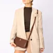 Bolsa De Ombro Couro Marrom - imagem 2
