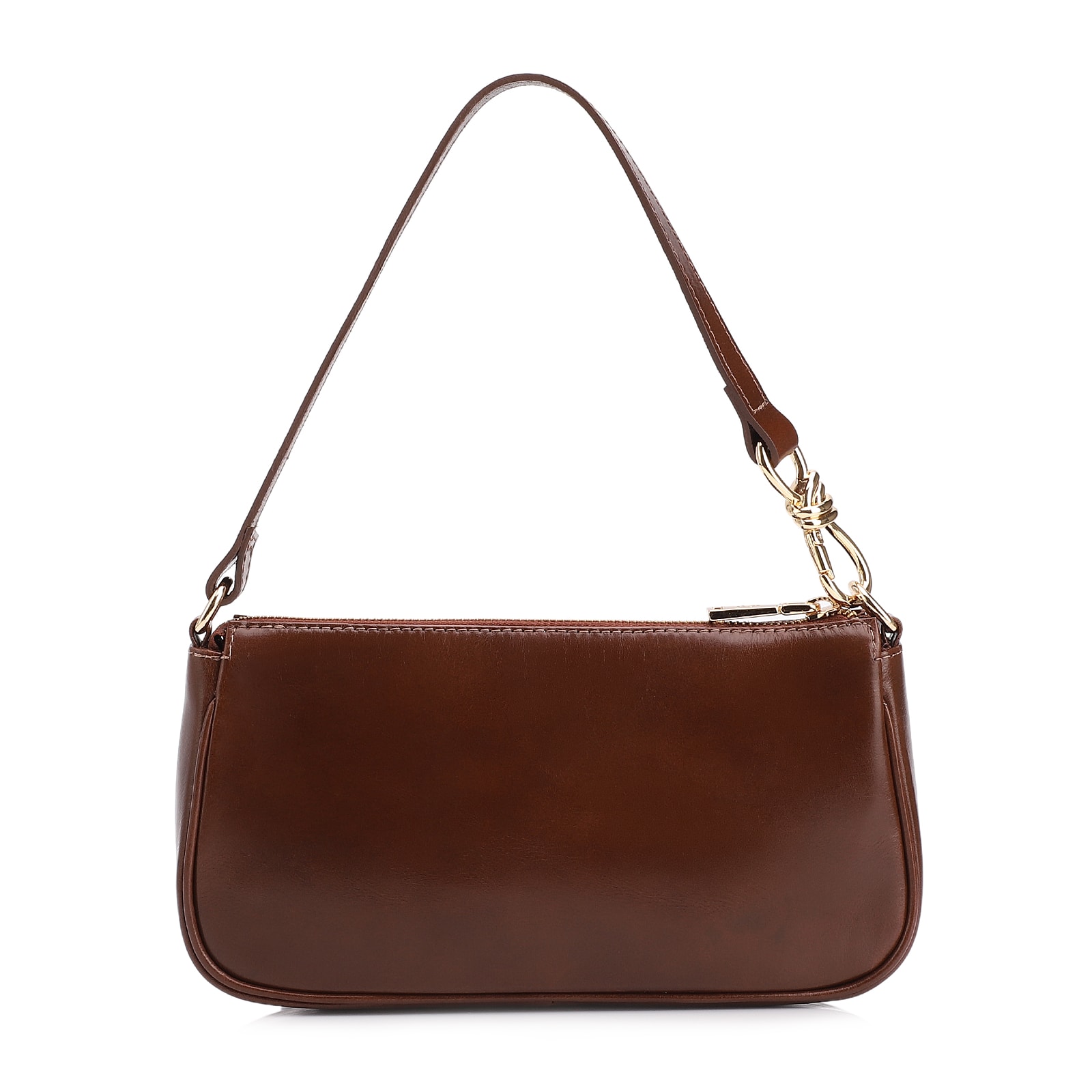 Bolsa De Ombro Couro Marrom